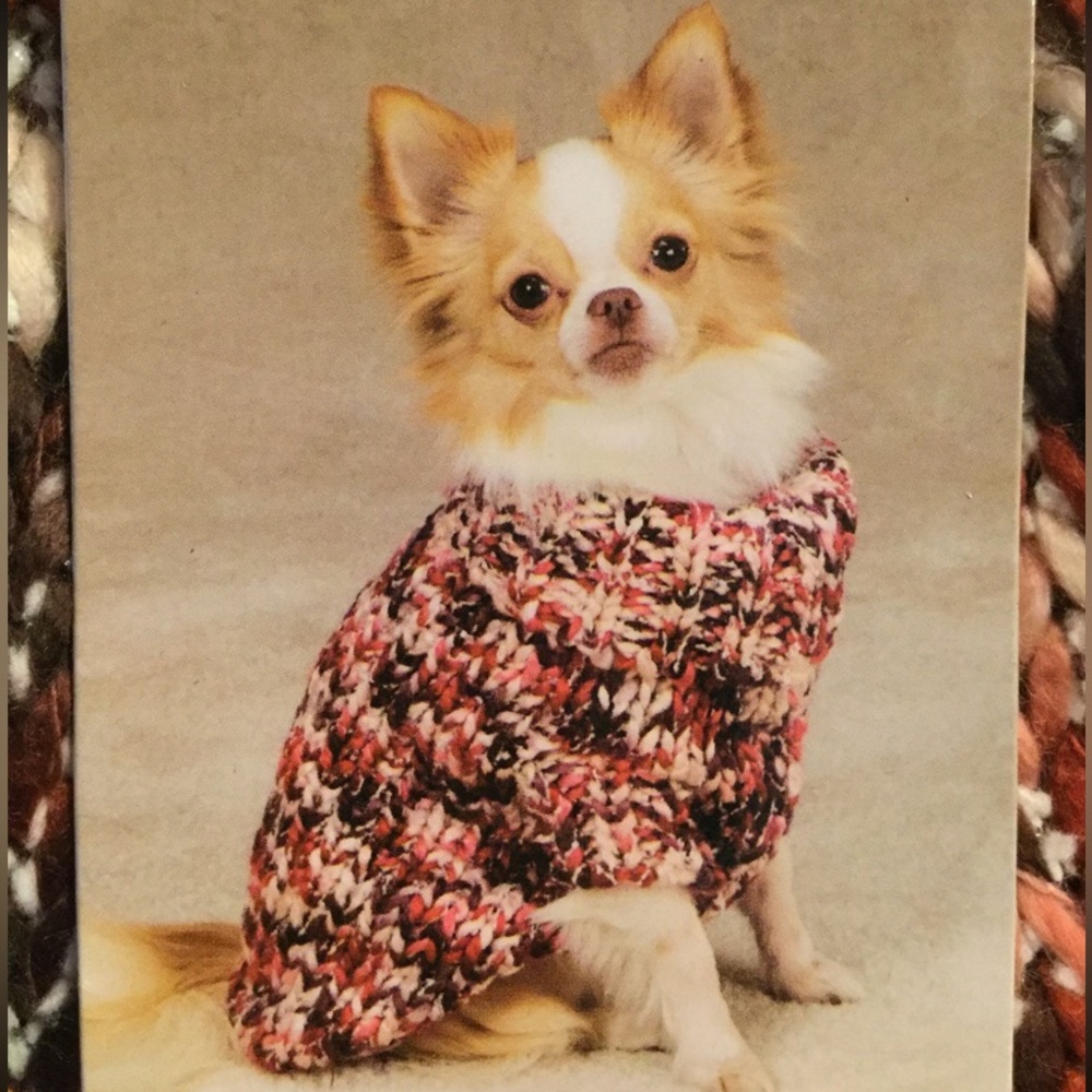 Pink Mixed Knit Sweater For Dogs or Cats